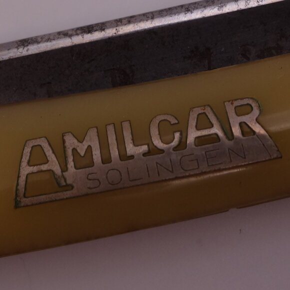 Vintage Amilcar Solingen Pour barbes tres dures Forge et Evide A Solingen Razor - Picture 2 of 16